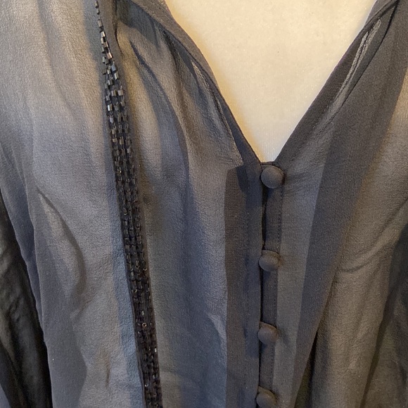 Josie Sheer Silk Blouse - Picture 4 of 9